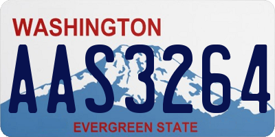 WA license plate AAS3264