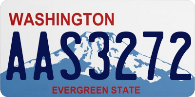 WA license plate AAS3272