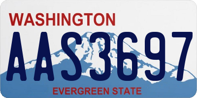 WA license plate AAS3697