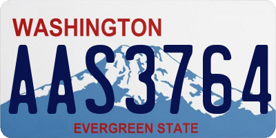 WA license plate AAS3764