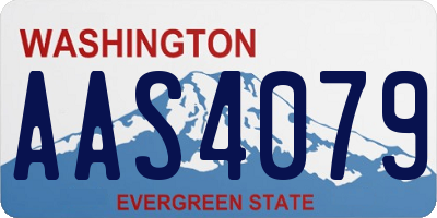 WA license plate AAS4079