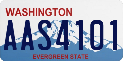 WA license plate AAS4101