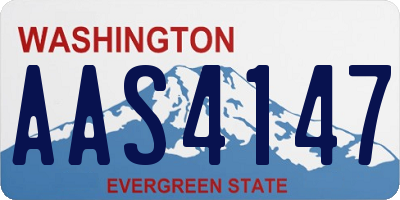 WA license plate AAS4147