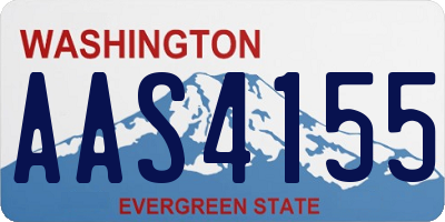 WA license plate AAS4155