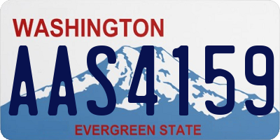 WA license plate AAS4159