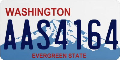 WA license plate AAS4164