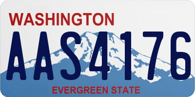 WA license plate AAS4176