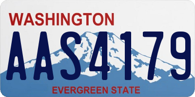 WA license plate AAS4179