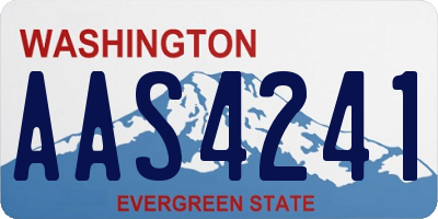 WA license plate AAS4241