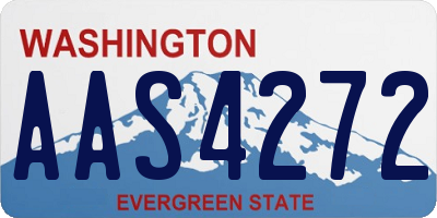 WA license plate AAS4272