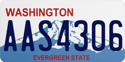 WA license plate AAS4306