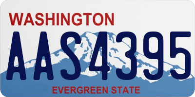 WA license plate AAS4395