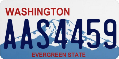 WA license plate AAS4459