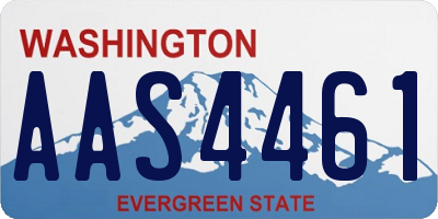 WA license plate AAS4461