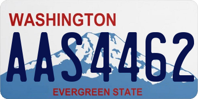 WA license plate AAS4462