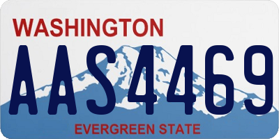 WA license plate AAS4469