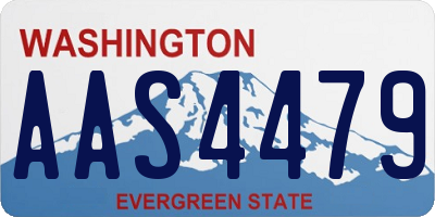 WA license plate AAS4479