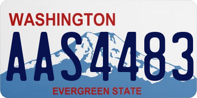 WA license plate AAS4483