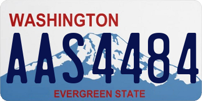WA license plate AAS4484