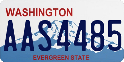 WA license plate AAS4485