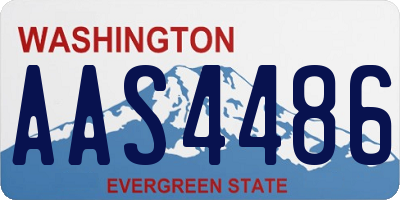 WA license plate AAS4486