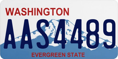 WA license plate AAS4489