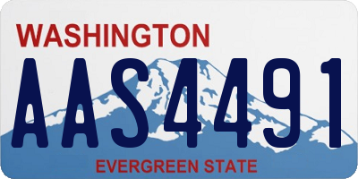 WA license plate AAS4491