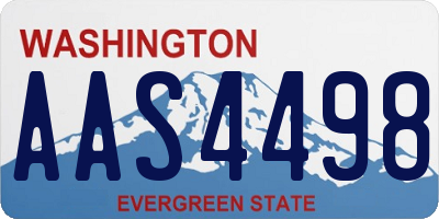 WA license plate AAS4498