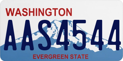 WA license plate AAS4544