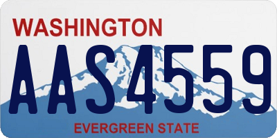 WA license plate AAS4559