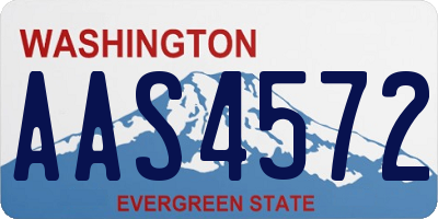 WA license plate AAS4572