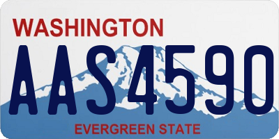 WA license plate AAS4590