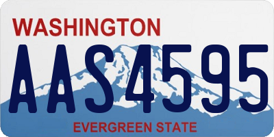 WA license plate AAS4595
