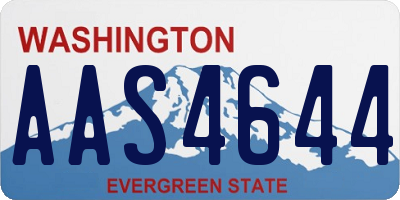 WA license plate AAS4644
