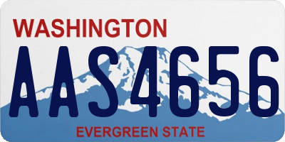WA license plate AAS4656