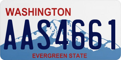 WA license plate AAS4661