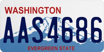 WA license plate AAS4686