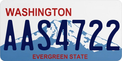 WA license plate AAS4722