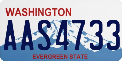 WA license plate AAS4733