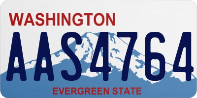 WA license plate AAS4764