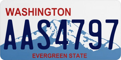 WA license plate AAS4797