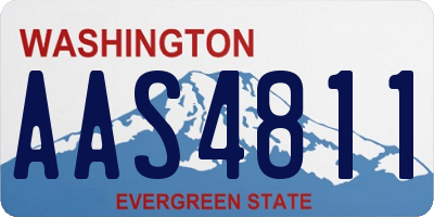 WA license plate AAS4811