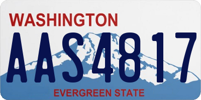 WA license plate AAS4817