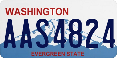 WA license plate AAS4824