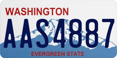 WA license plate AAS4887