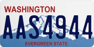 WA license plate AAS4944