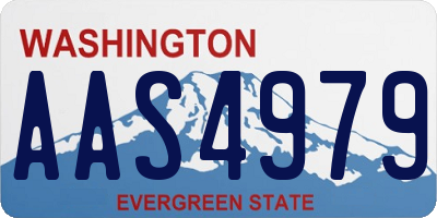 WA license plate AAS4979