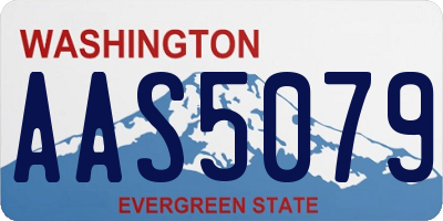 WA license plate AAS5079