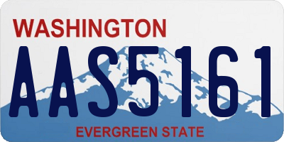 WA license plate AAS5161