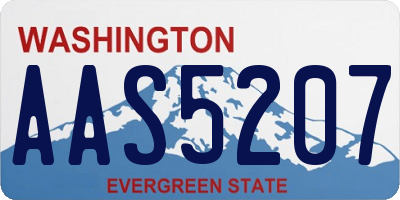 WA license plate AAS5207